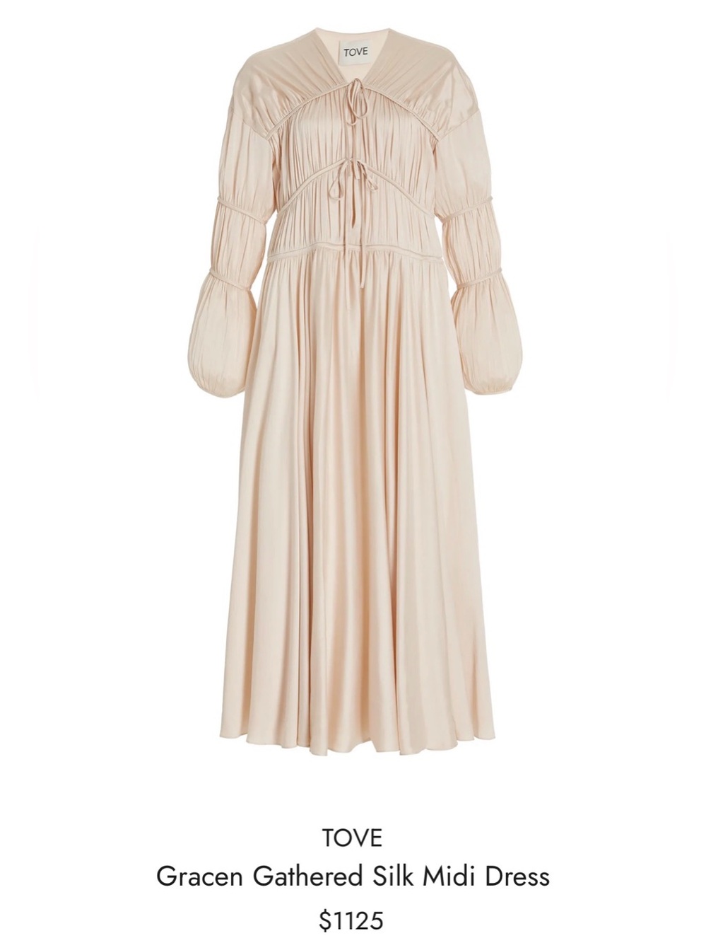 TOVE Gracen Stretch Silk Midi Dress 06